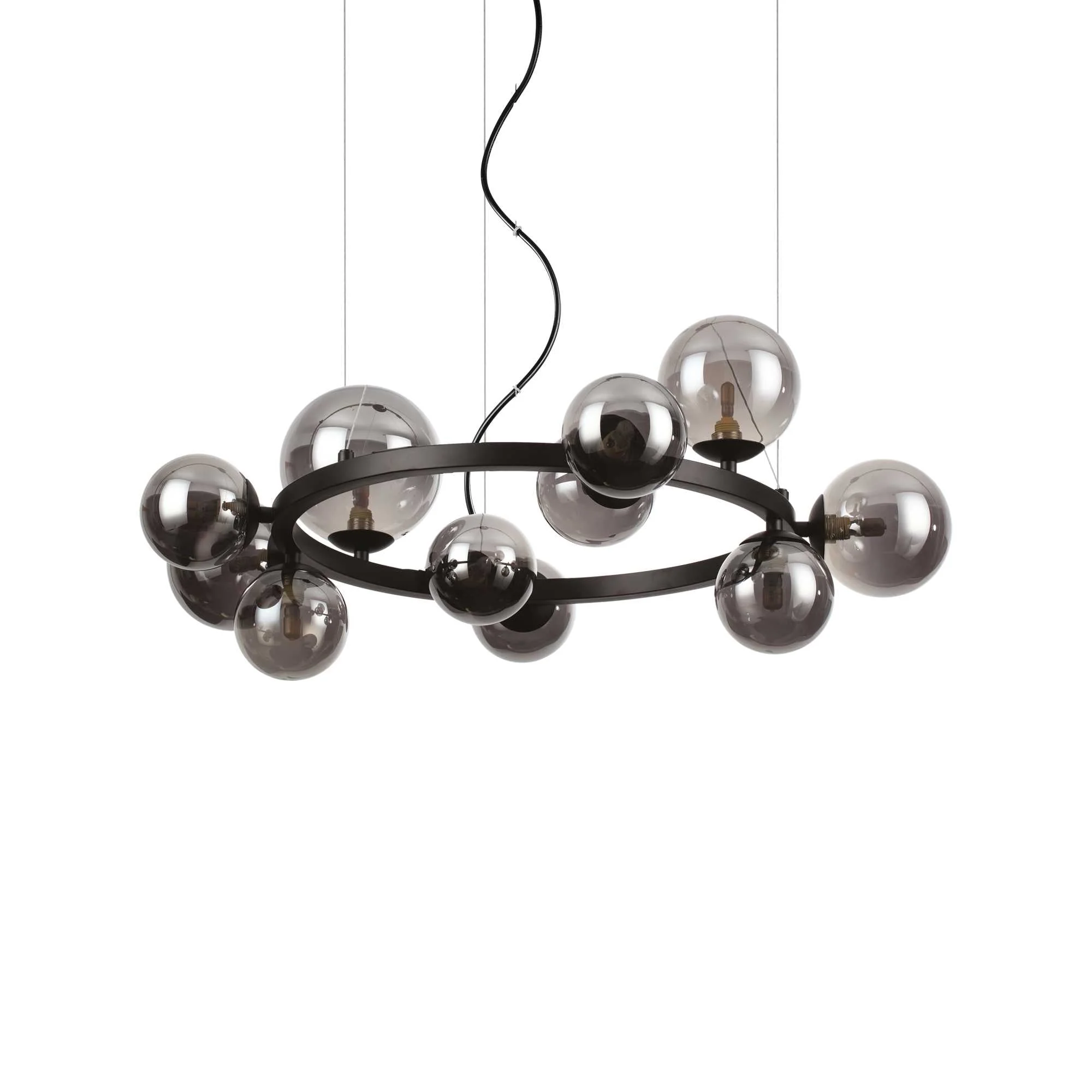 Perlage 11/14Lt Centre Ceiling Light - Brass/Black Finish