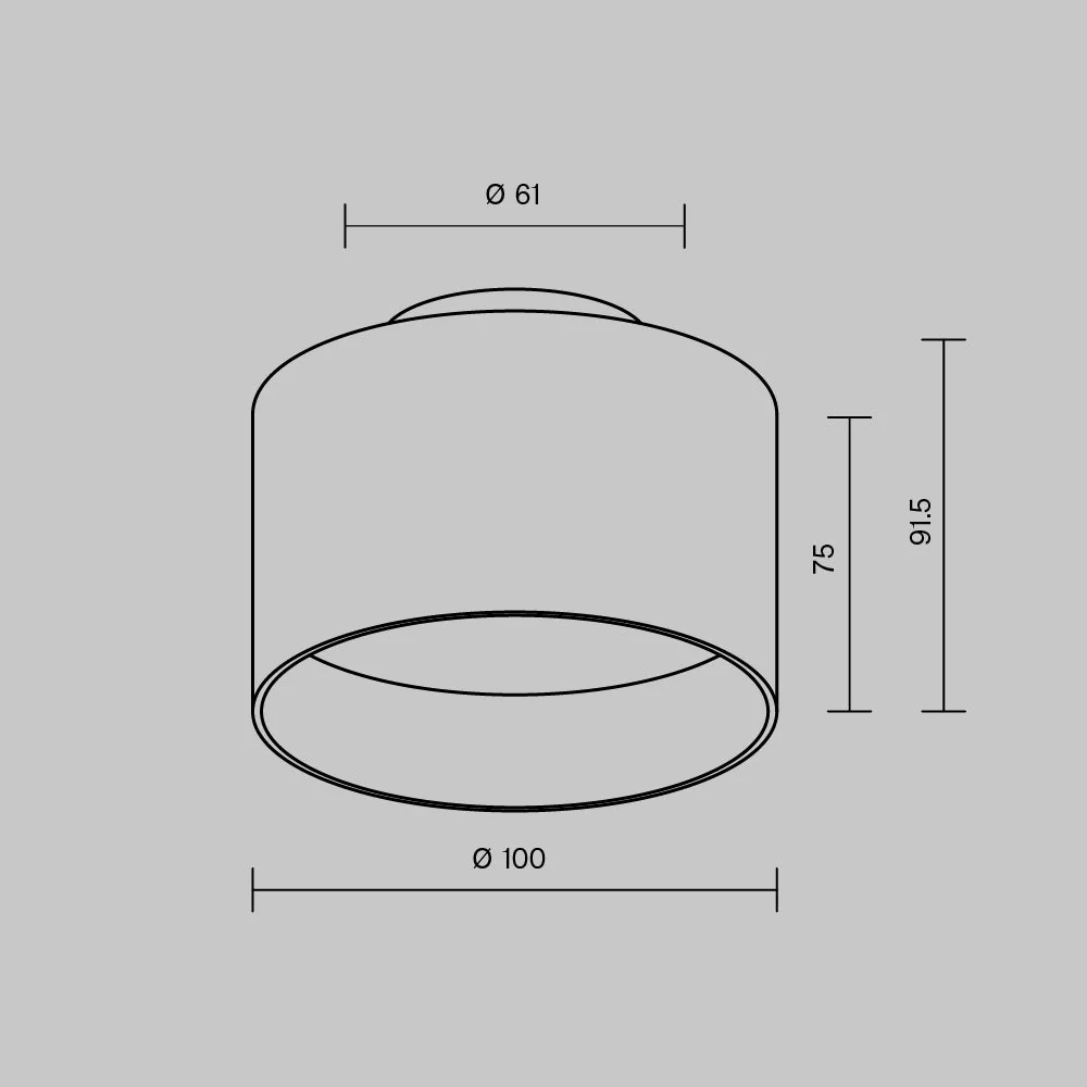 Planet Medium/Large Ceiling lamp Black/White - Finish - Image 4