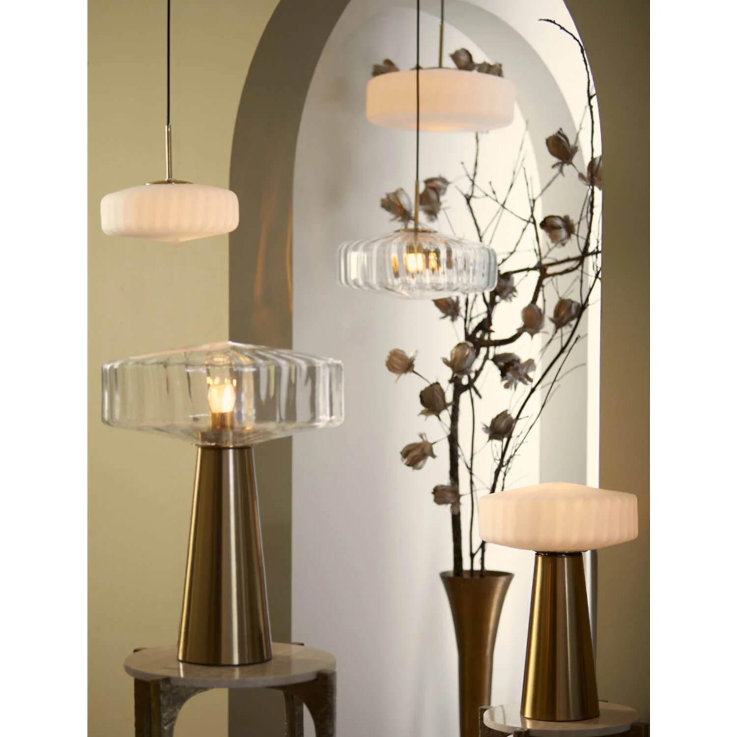Pleat 30cm/40cm Hanging Lamp- Various Finishes - Image 17