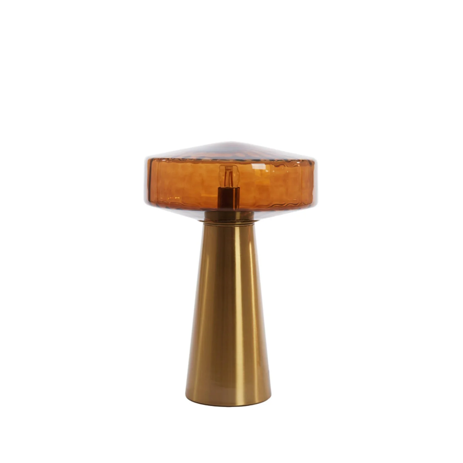 Pleat Table Lamp- White/ Clear/ Brown Finishes
