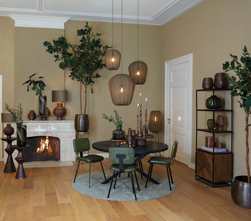 Plumeria Floor Lamp Tripod - Sand/Black Finish - Image 4