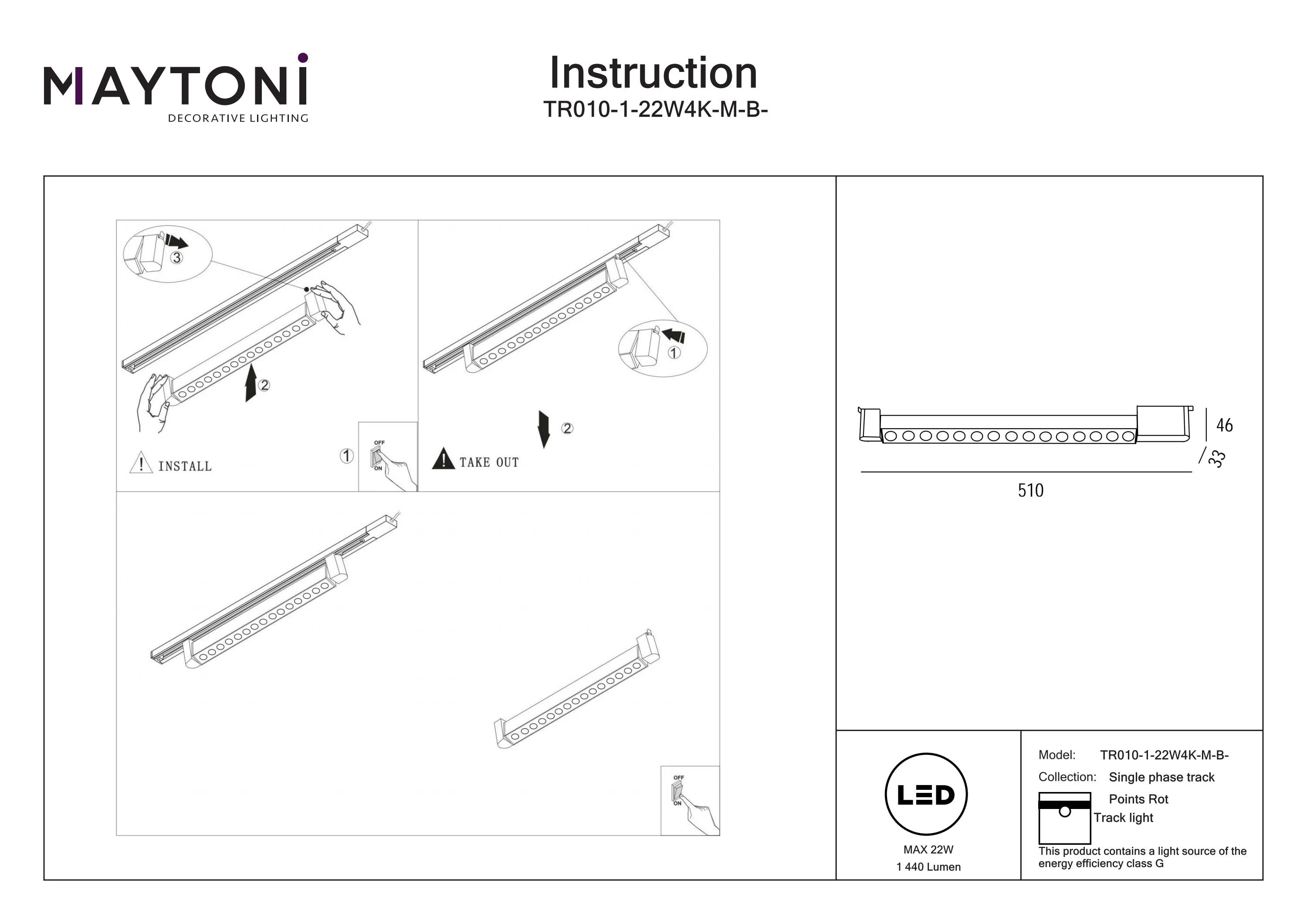 Points Rot Unity Track Lighting -Integrated LED - Image 54
