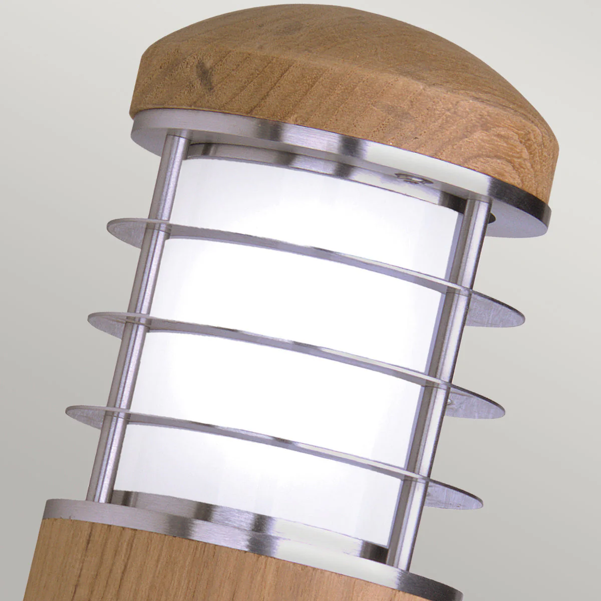 Poole Wall Light - Teak & Steel Finish - Image 2