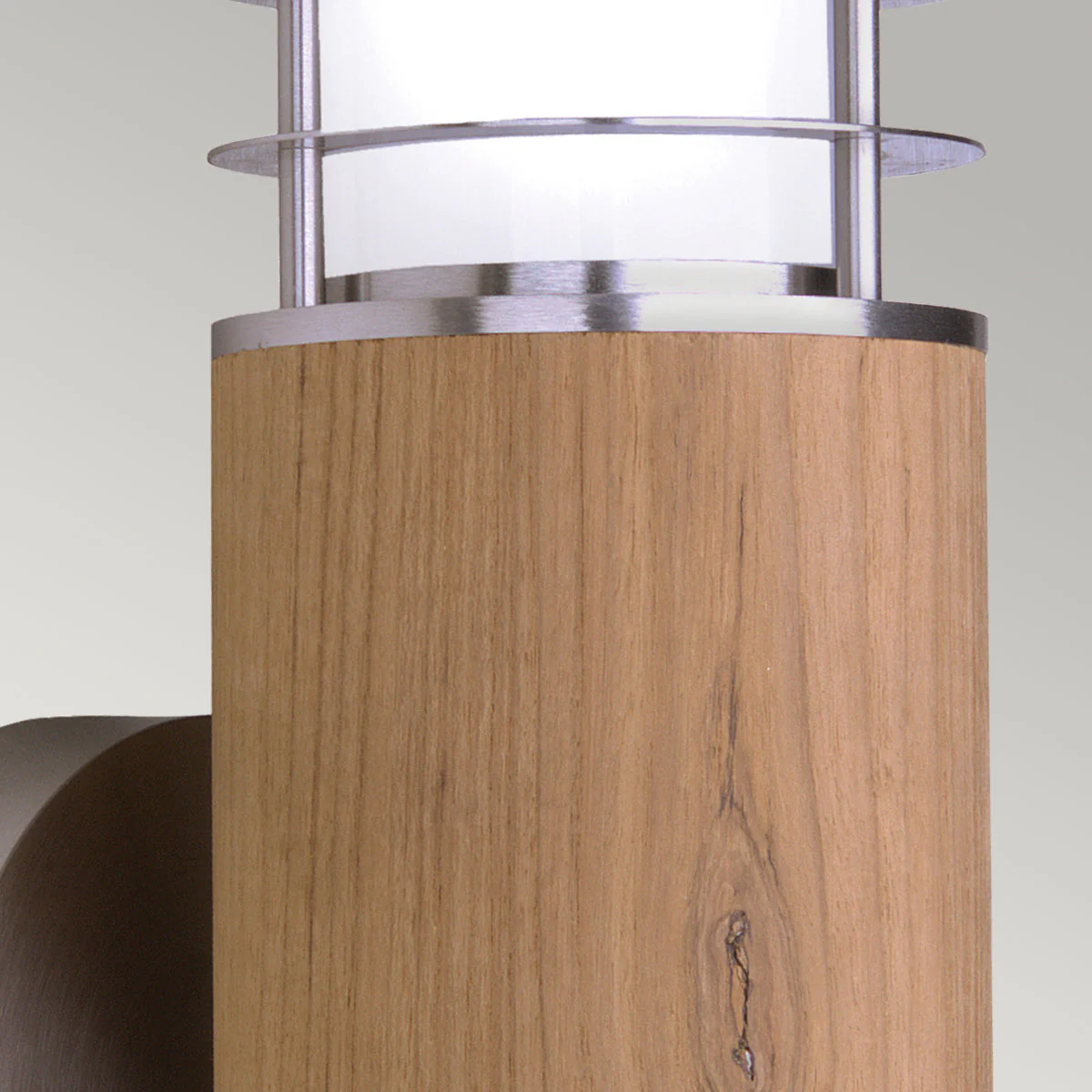 Poole Wall Light - Teak & Steel Finish - Image 4