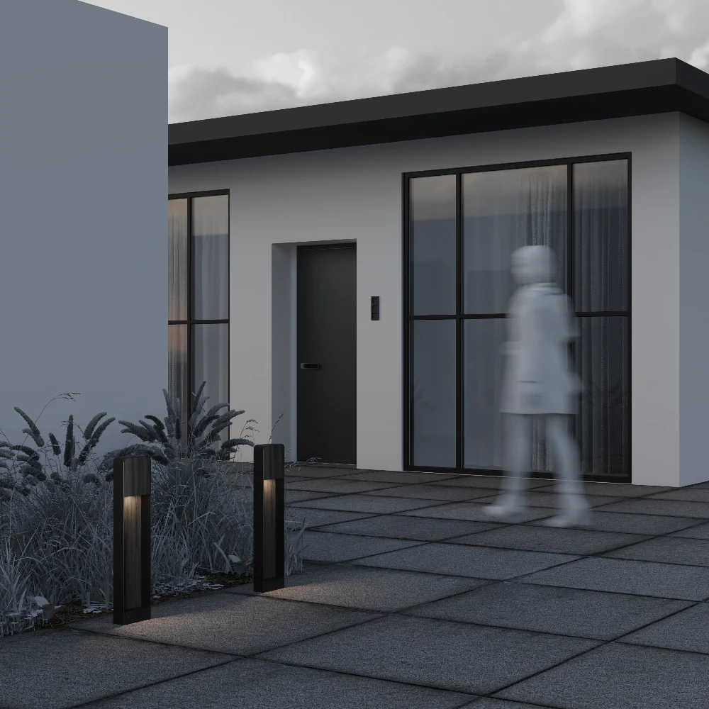 Porte Landscape LED Bollards lighting- Black/ Wood Finish - Image 8