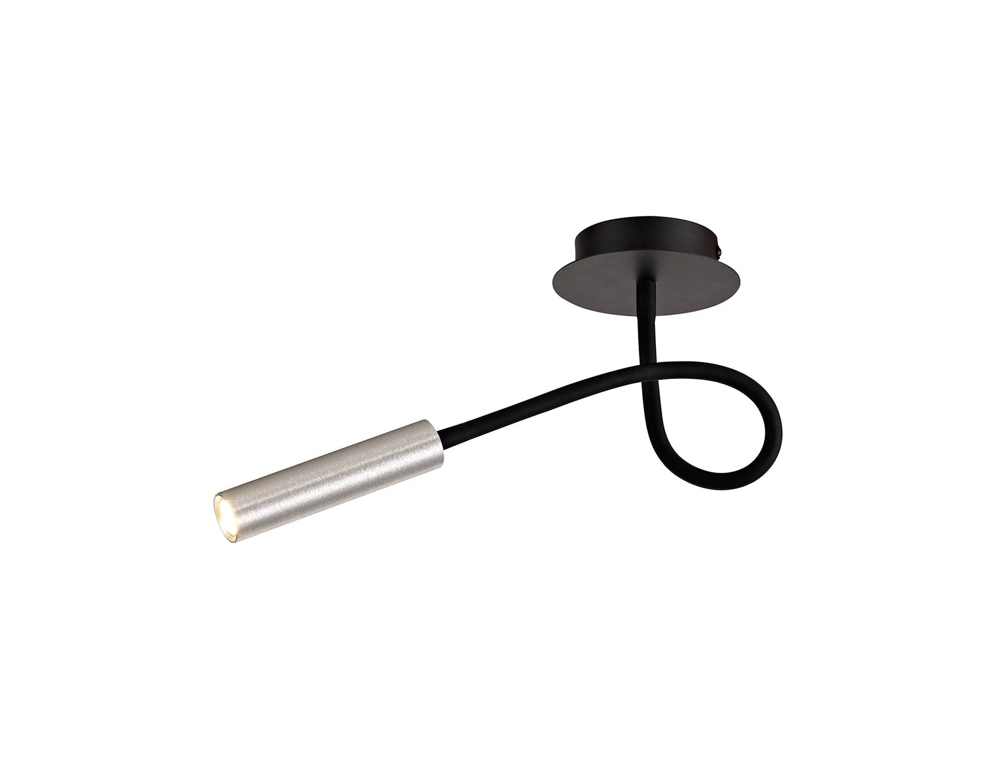 Porto Pendant Ceiling Light, 1/3/5 Light Adjustable Arm, 5W LED, 3000K, 310lm, Black & Aluminium/Black & Satin Copper, 3yrs Warranty IP20