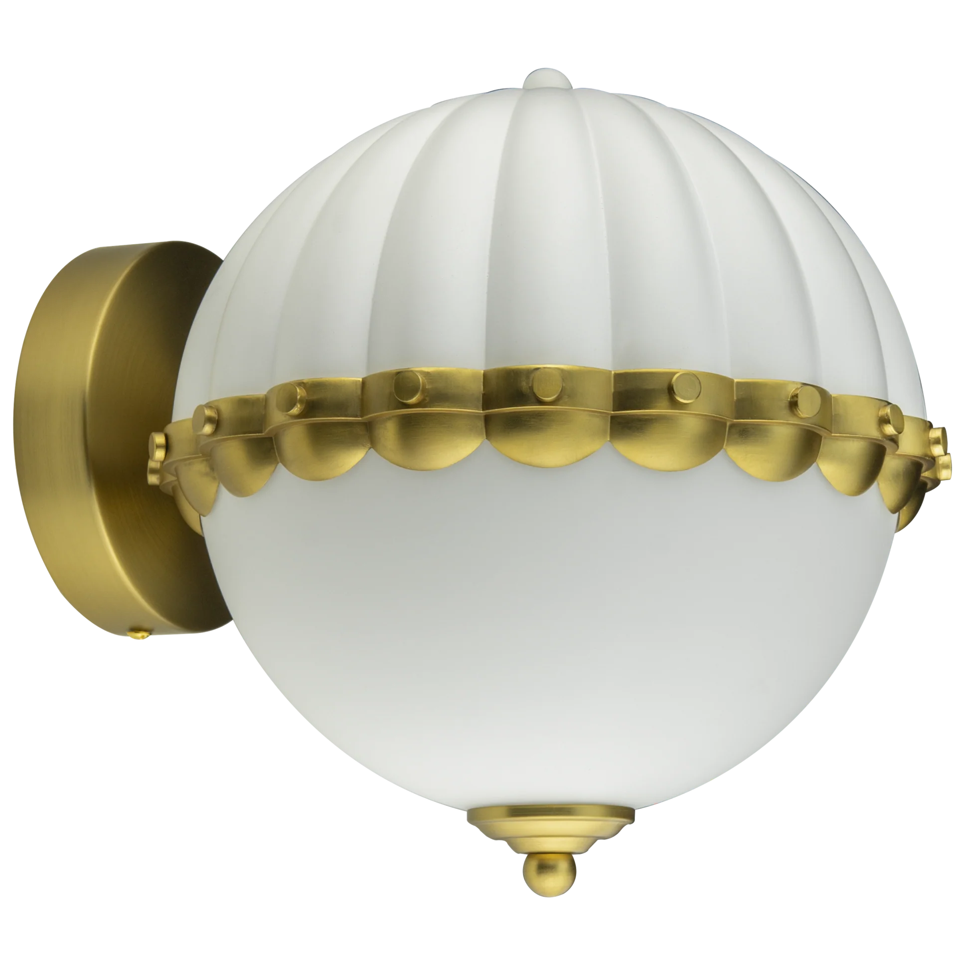 Pralines Brass/black Finish Wall Light