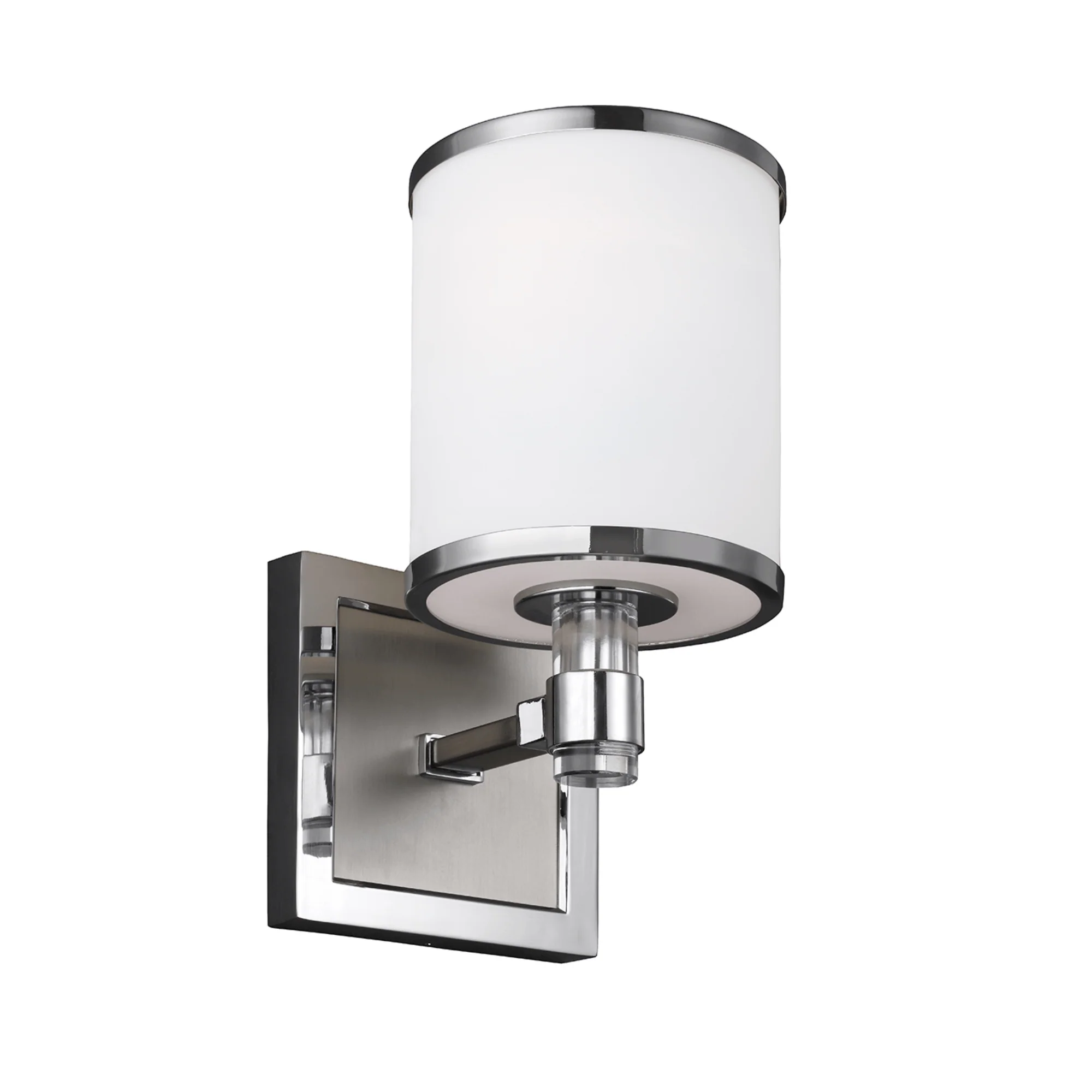 Prospect Park 1 Light Wall Light - Satin Nickel/Chrome