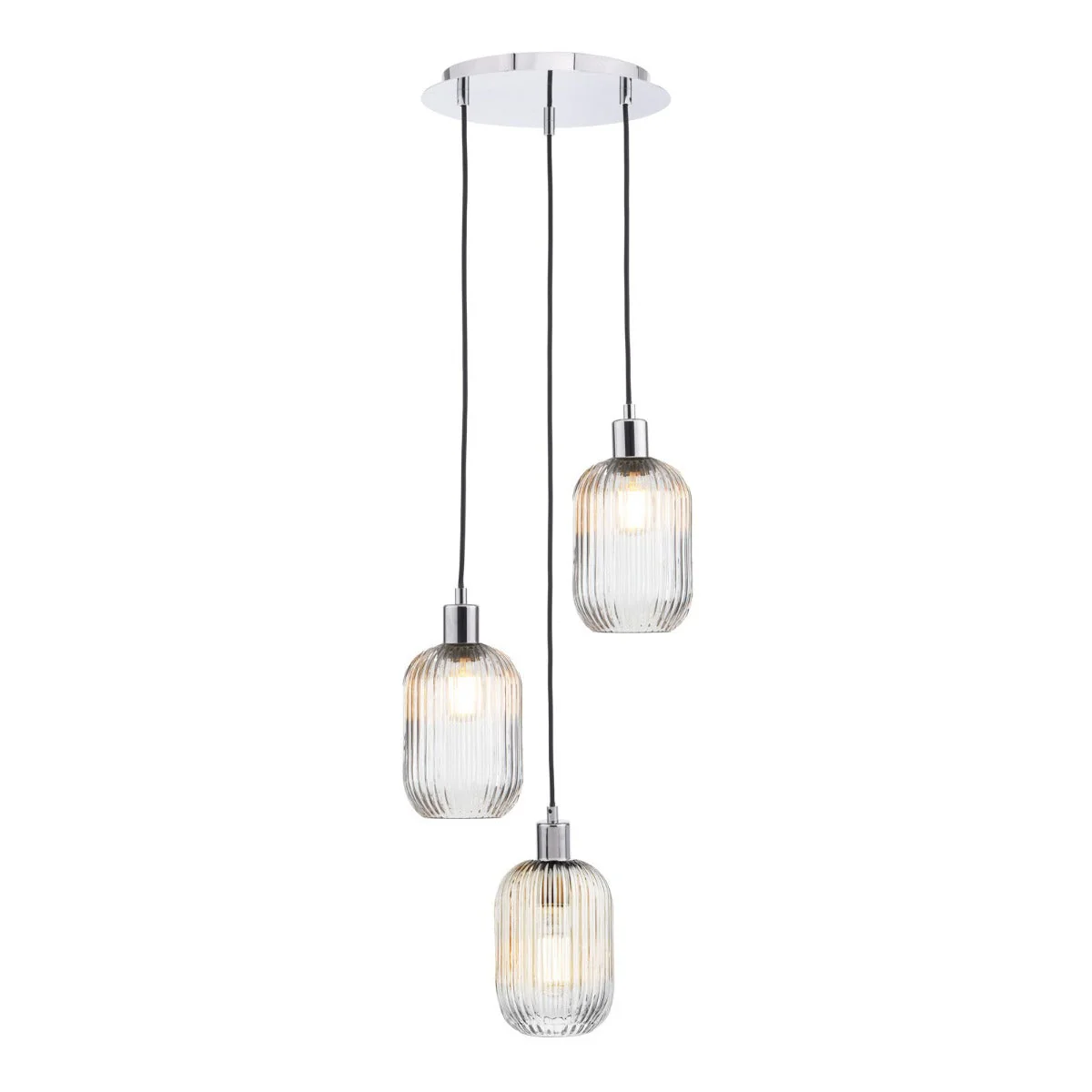 Racimo 3 Light Cluster Pendant In Various Finishes E27