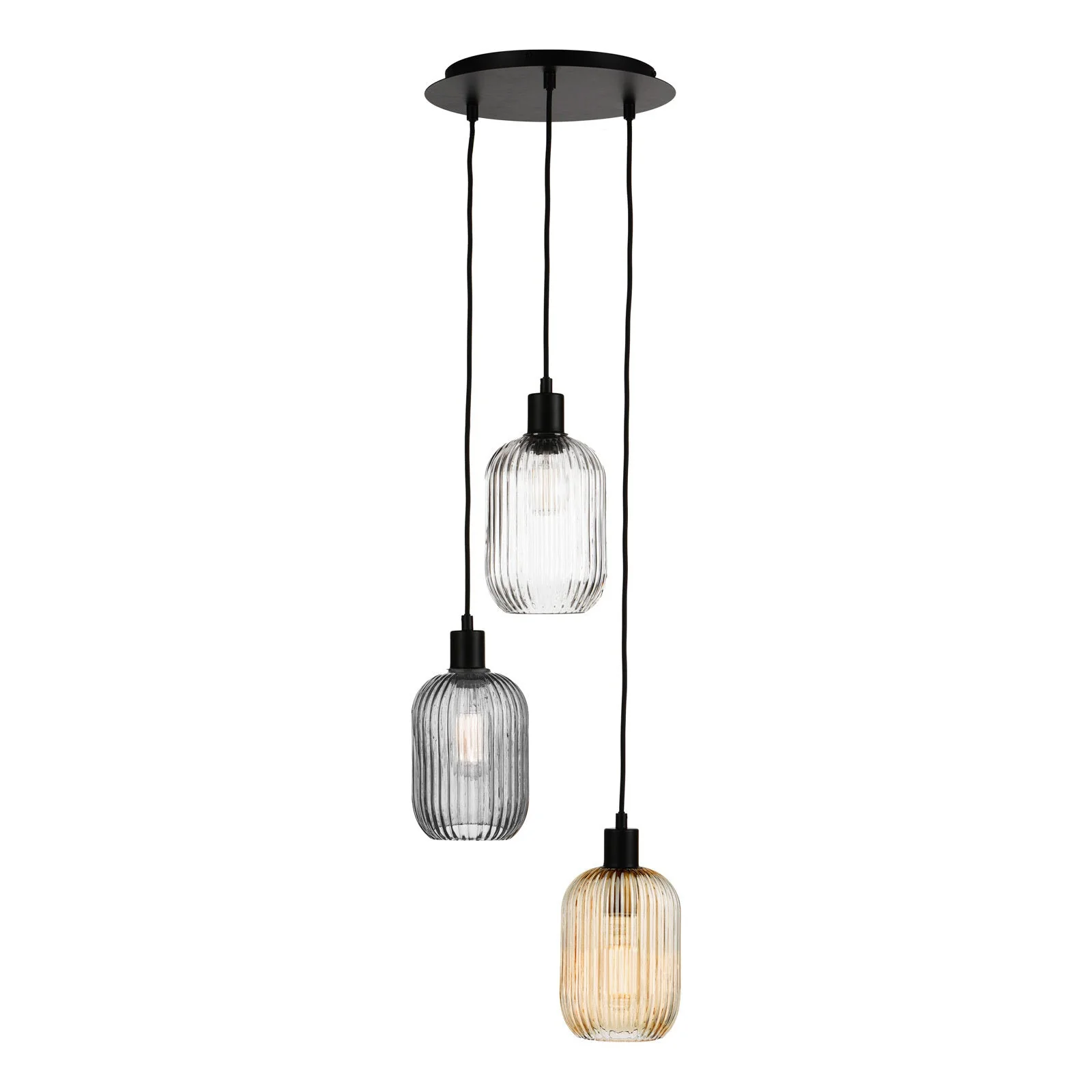 Racimo 3 Light Cluster Pendant In Various Finishes E27 - Image 7