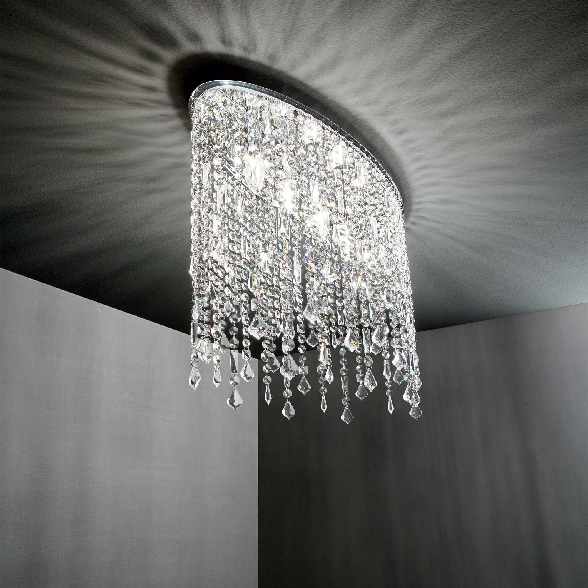 Rain Flush Light - Crystal Finish - Image 4