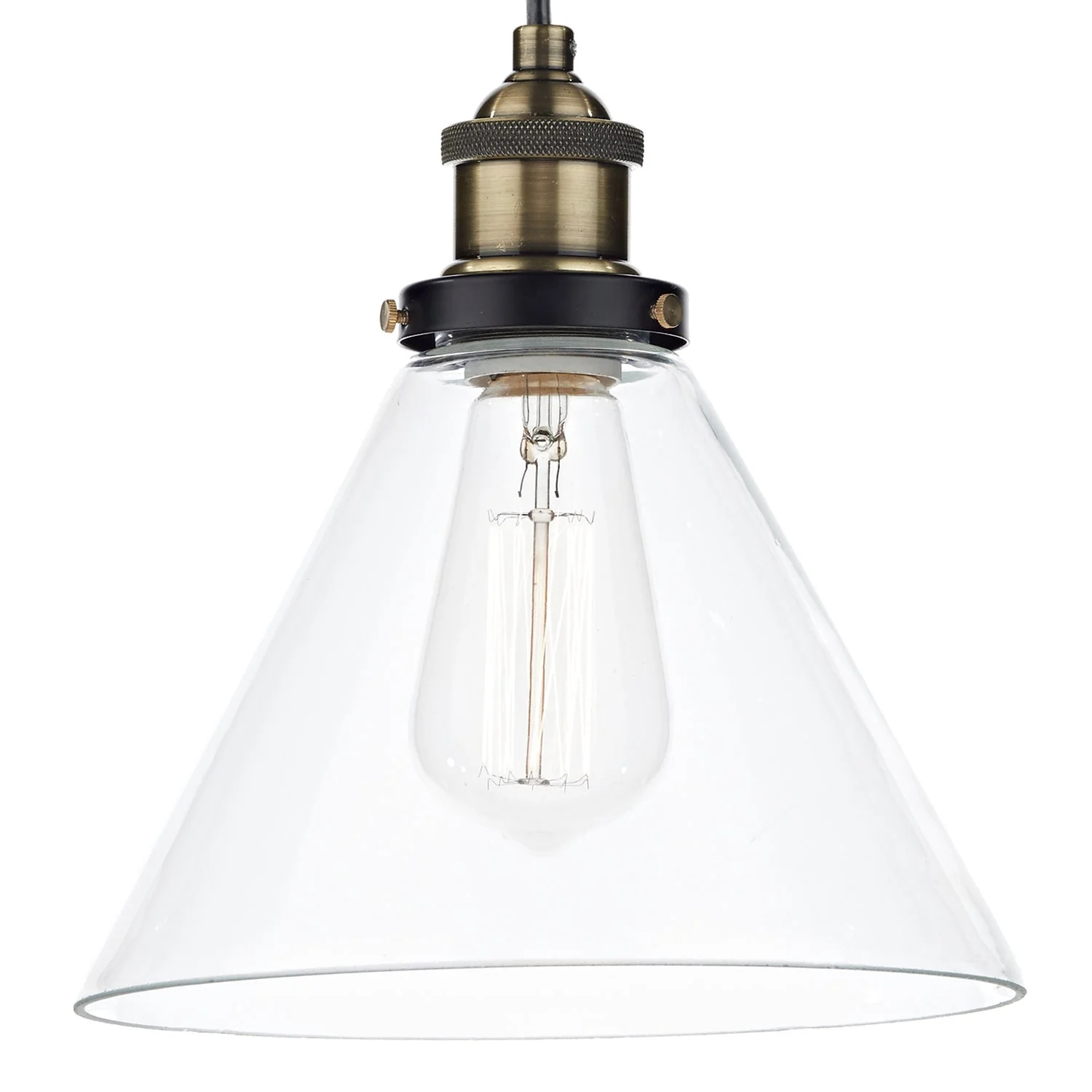 Ray 1 Light Pendant -  Antique Brass/Antique Nickel Finish - Image 10