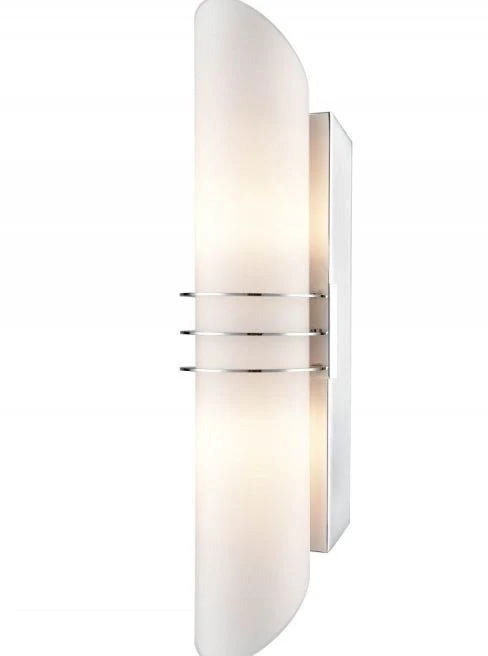 Renden | Chrome Finish Bathroom Wall Light IP44 w/Matt Opal Glass