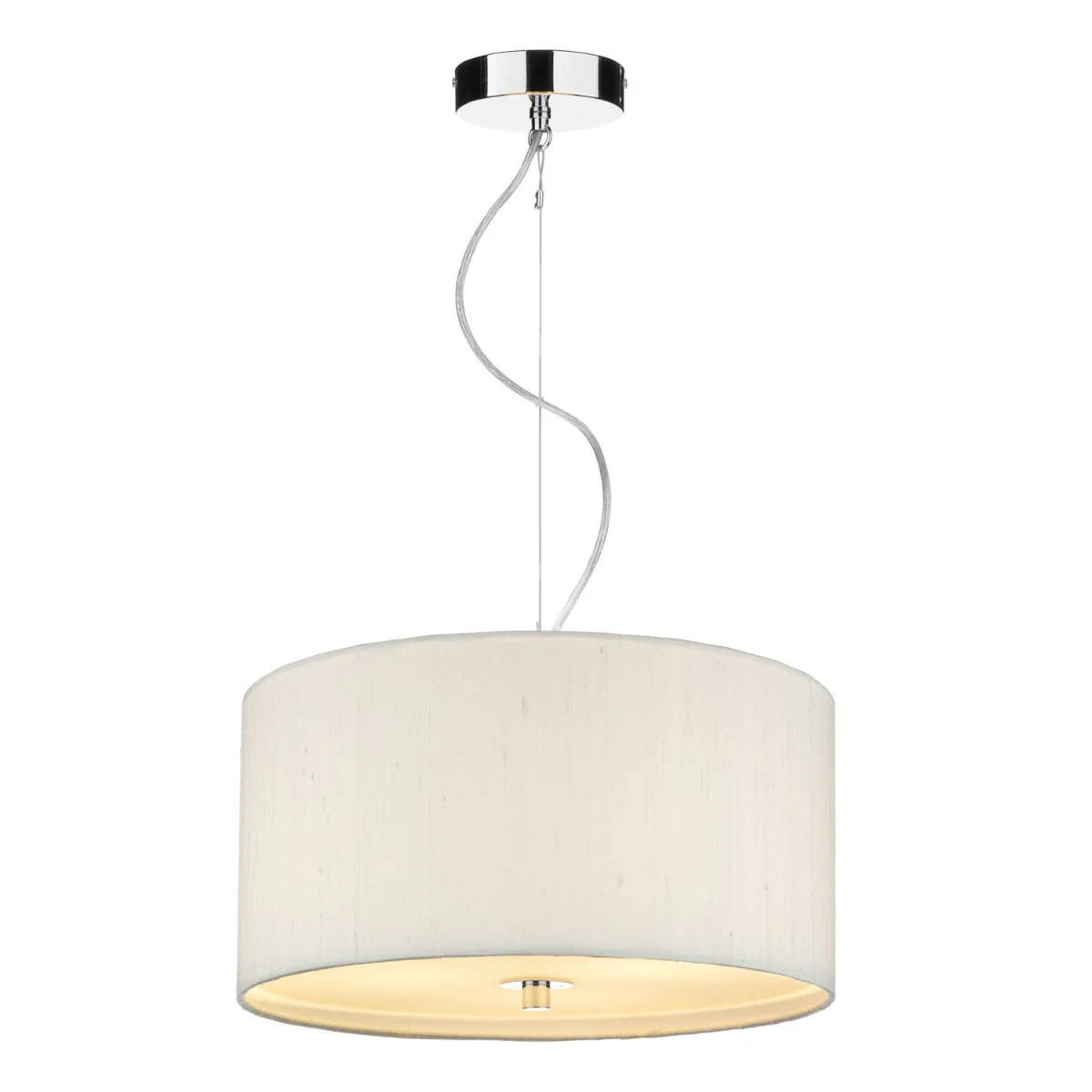 Renoir 3/6Lt Pendant Polished Chrome With Bespoke Shade