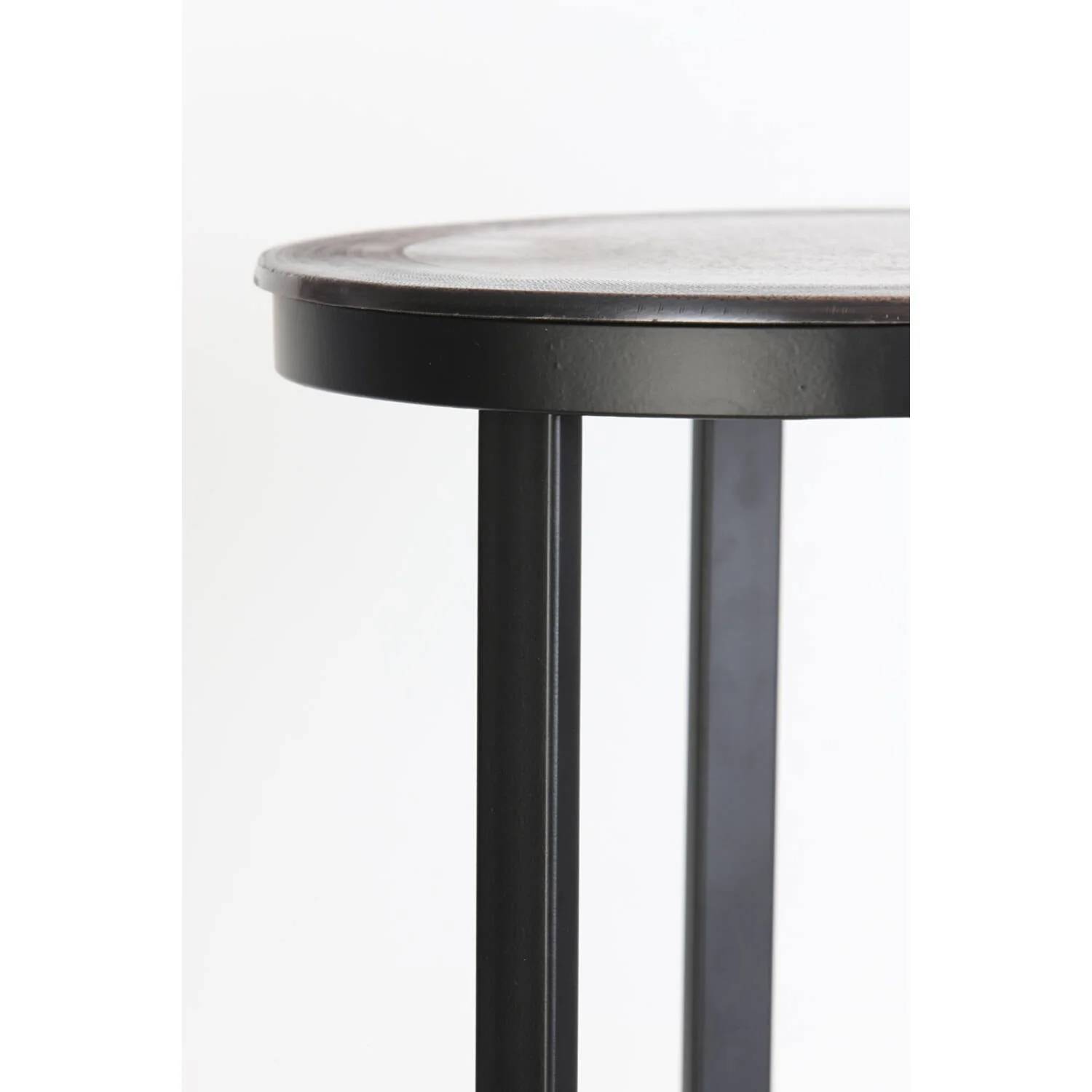 Retiro Small/Medium/Large Pillar Side Tables - Antique Copper/Antique Lead/Antique Bronze/Light Gold Finish - Image 4