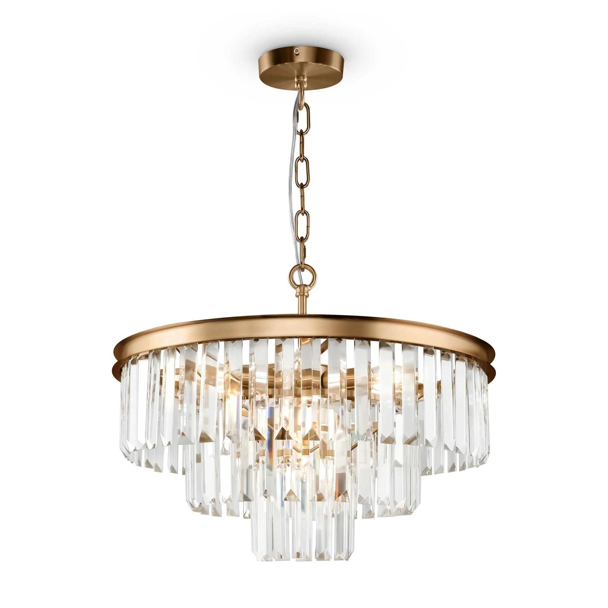 Revero 7/12Lt Centre Ceiling Light - Brass/Gold Finish