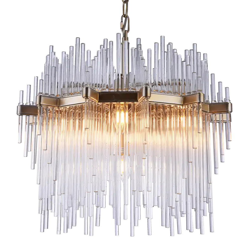 Reykjavik 7Lt Crystal Centre Ceiling Light - Champagne Finish - Image 2