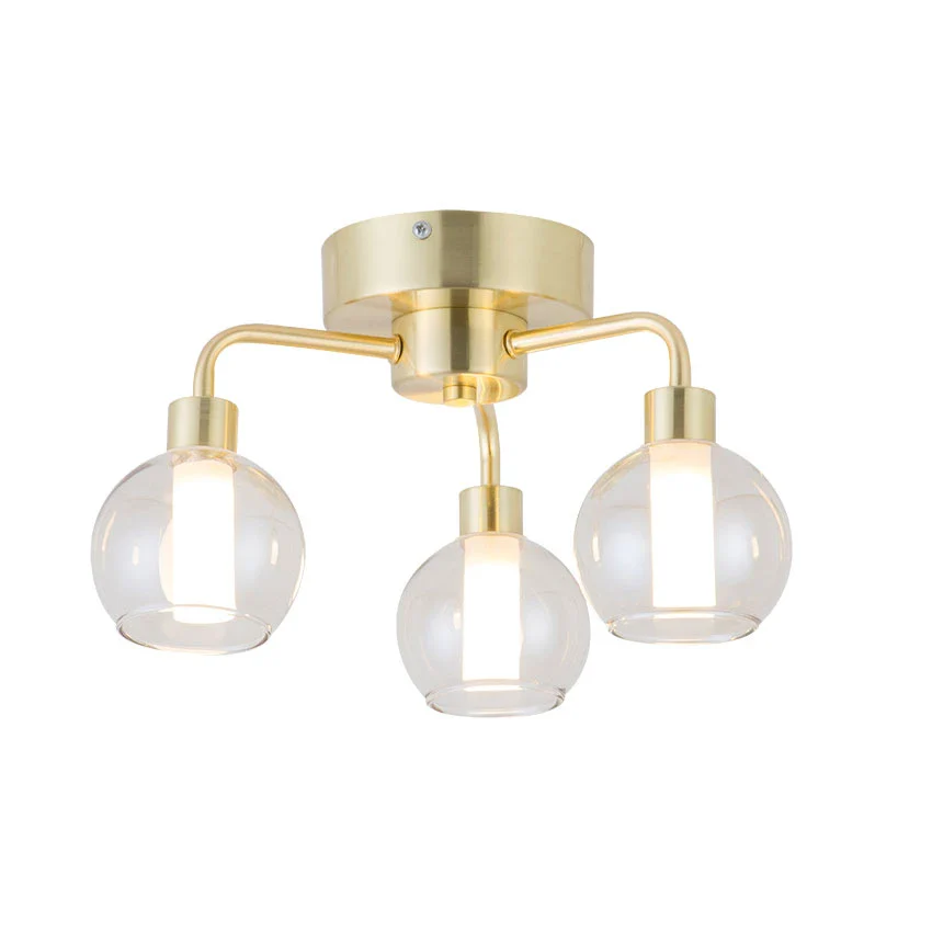 Reyna Semi Flush Satin Brass - Promotional Offer