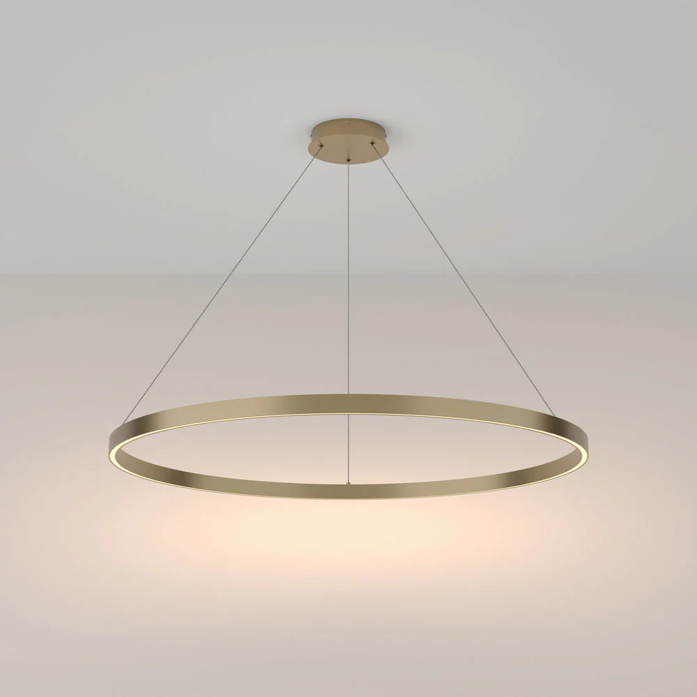 Rim 1 LED Pendant Ceiling Light - Black / Gold, Various Sizes - Image 3