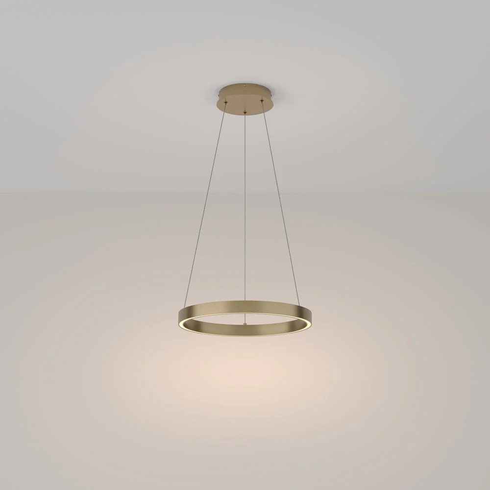 Rim 1 LED Pendant Ceiling Light - Black / Gold, Various Sizes - Image 4