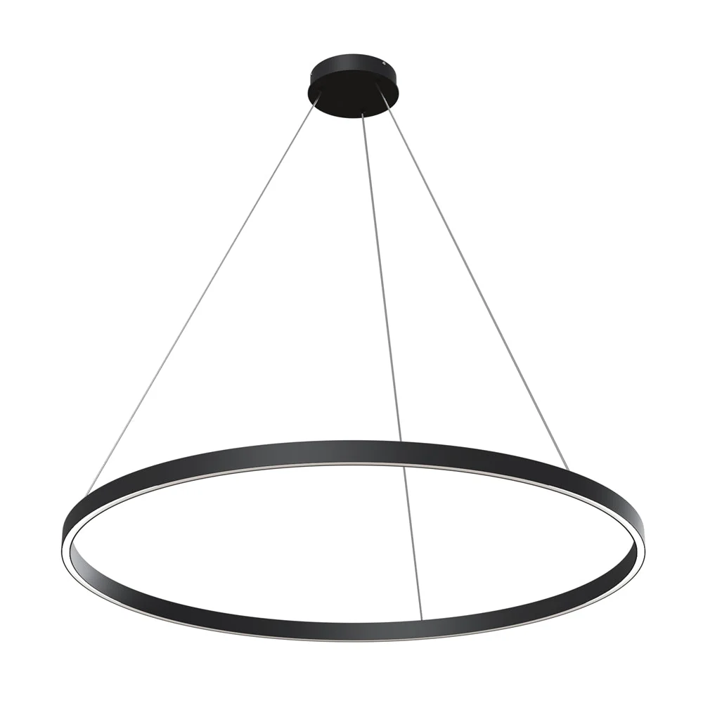 Rim 1 LED Pendant Ceiling Light - Black / Gold, Various Sizes - Image 7