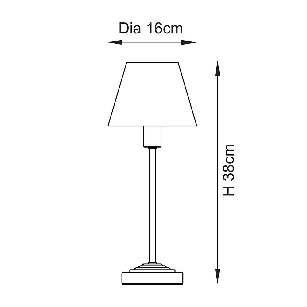 Noma 16cm Table Lamp- Various Finishes - Image 42