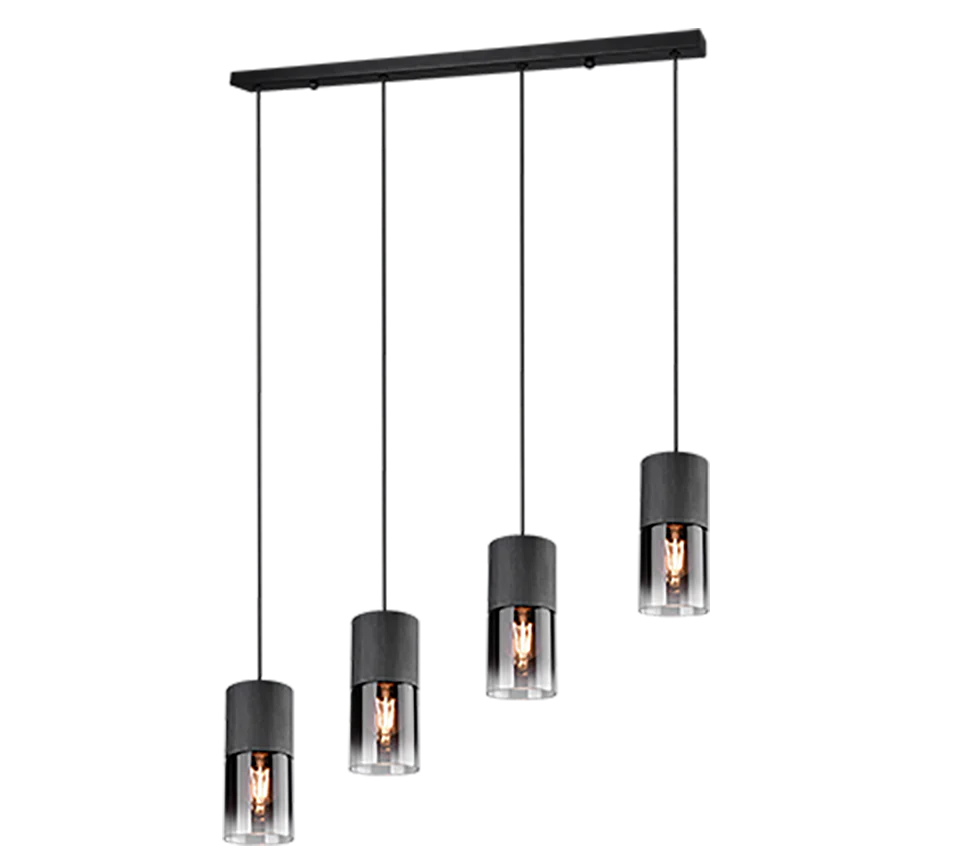 Robin 3/4Lt Linear Pendant - Black