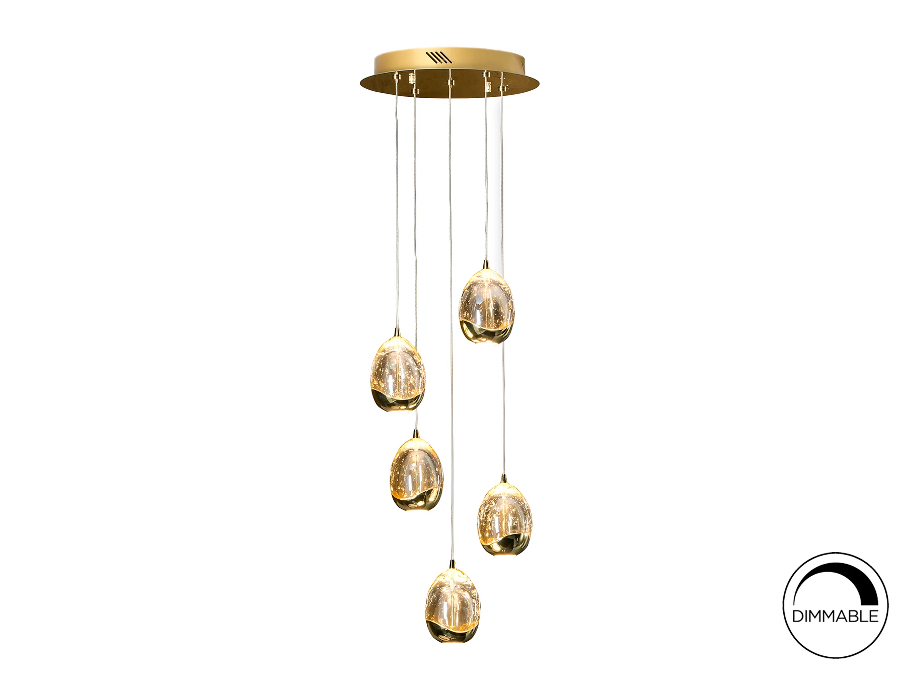 Rocio 5 LED Ceiling Light- Chrome/ Gold/ Black Finishes