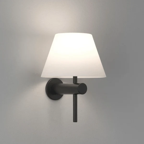 Roma Bathroom Wall Light Matt Black- Promotional Offer