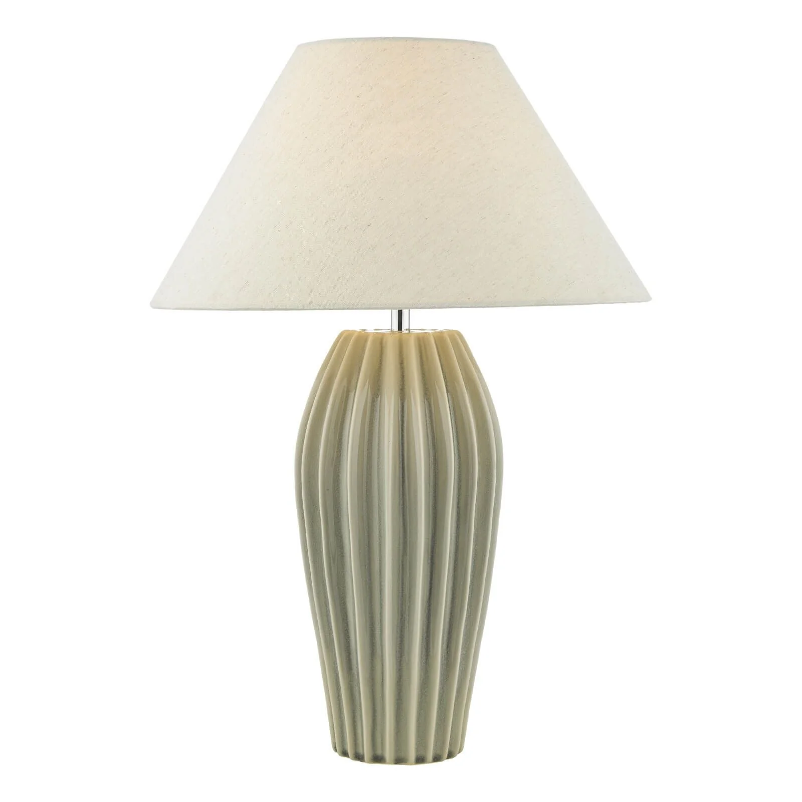 Rosario Table Lamp Grey Crackle Glaze