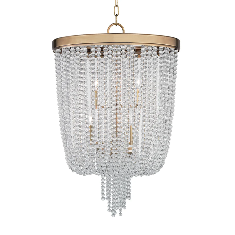 Royalton 6Lt Pendant- Polished Nickel/Aged Brass