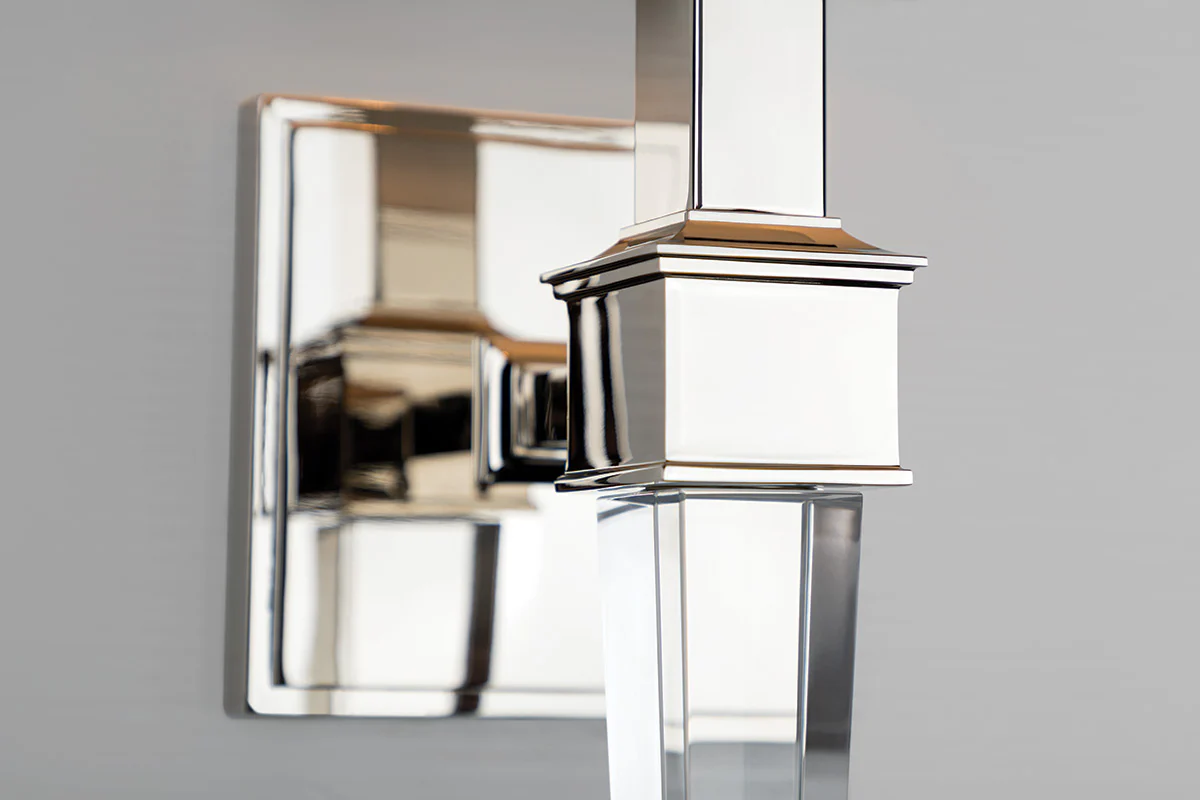 Ruskin 1Lt Wall Sconce-  Polished Nickel/ Aged Brass - Image 4