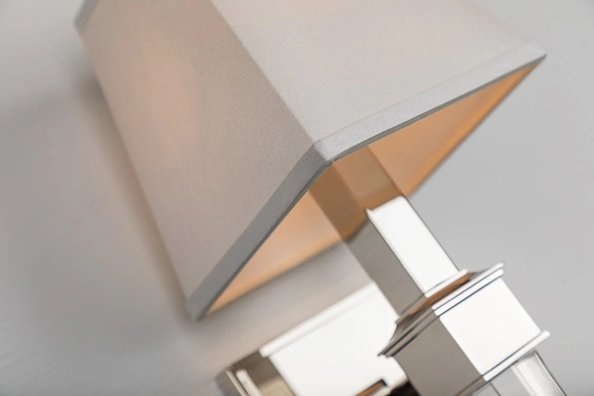Ruskin 1Lt Wall Sconce-  Polished Nickel/ Aged Brass - Image 5