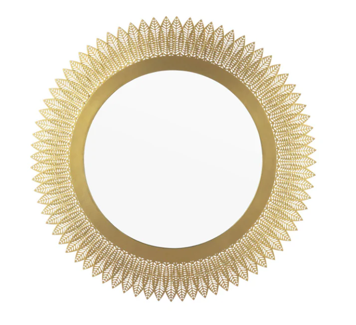 Rushden Mirror Gold 60cm