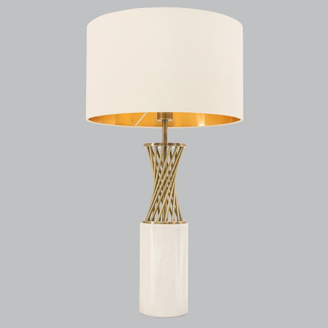 Turia White Table Lamp