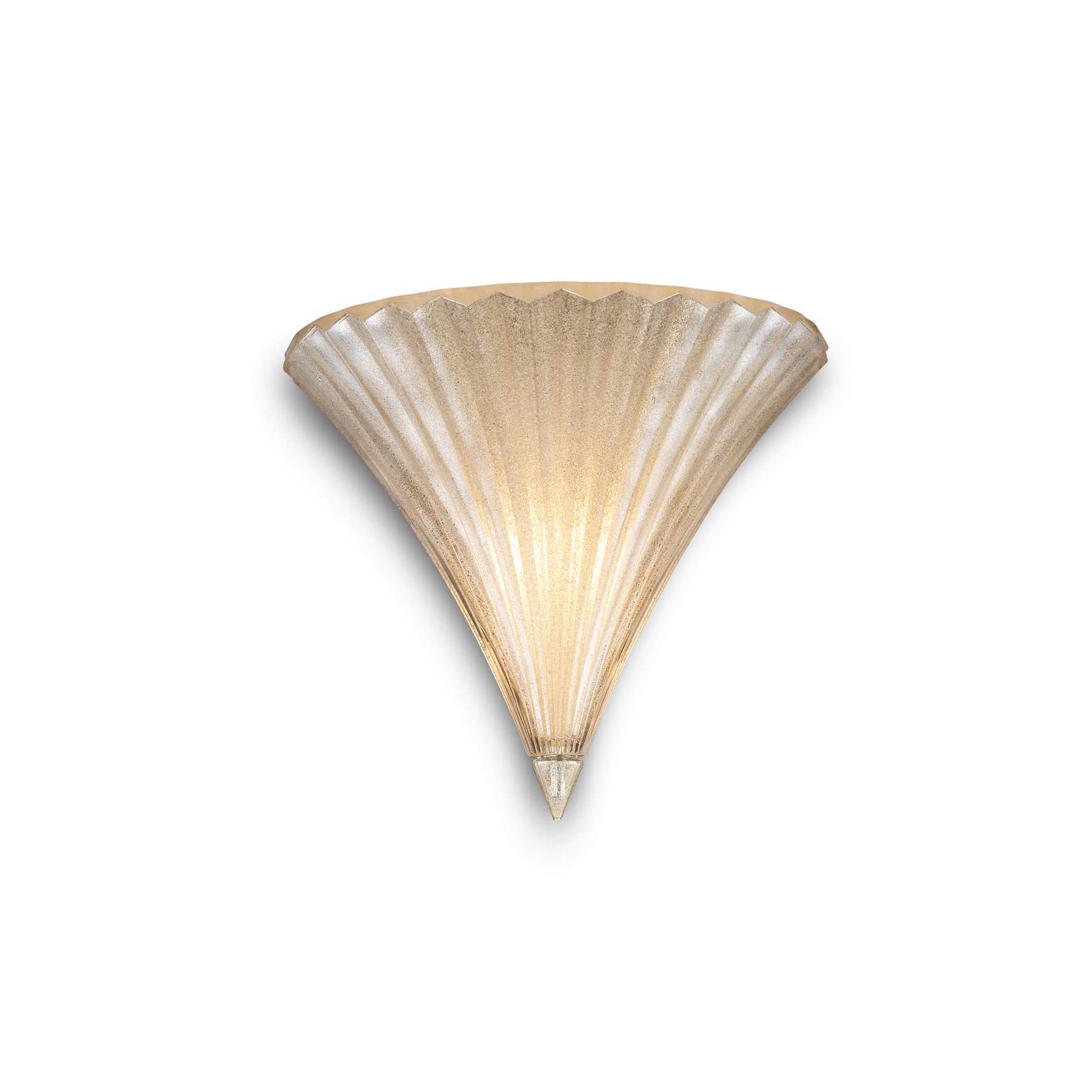 Santa Wall Light - Gold/Clear Finish