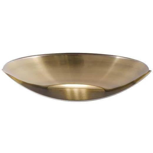 Sardinia Led Wall Up light, Antique Brass & Frosted Glass - Promotional Offer