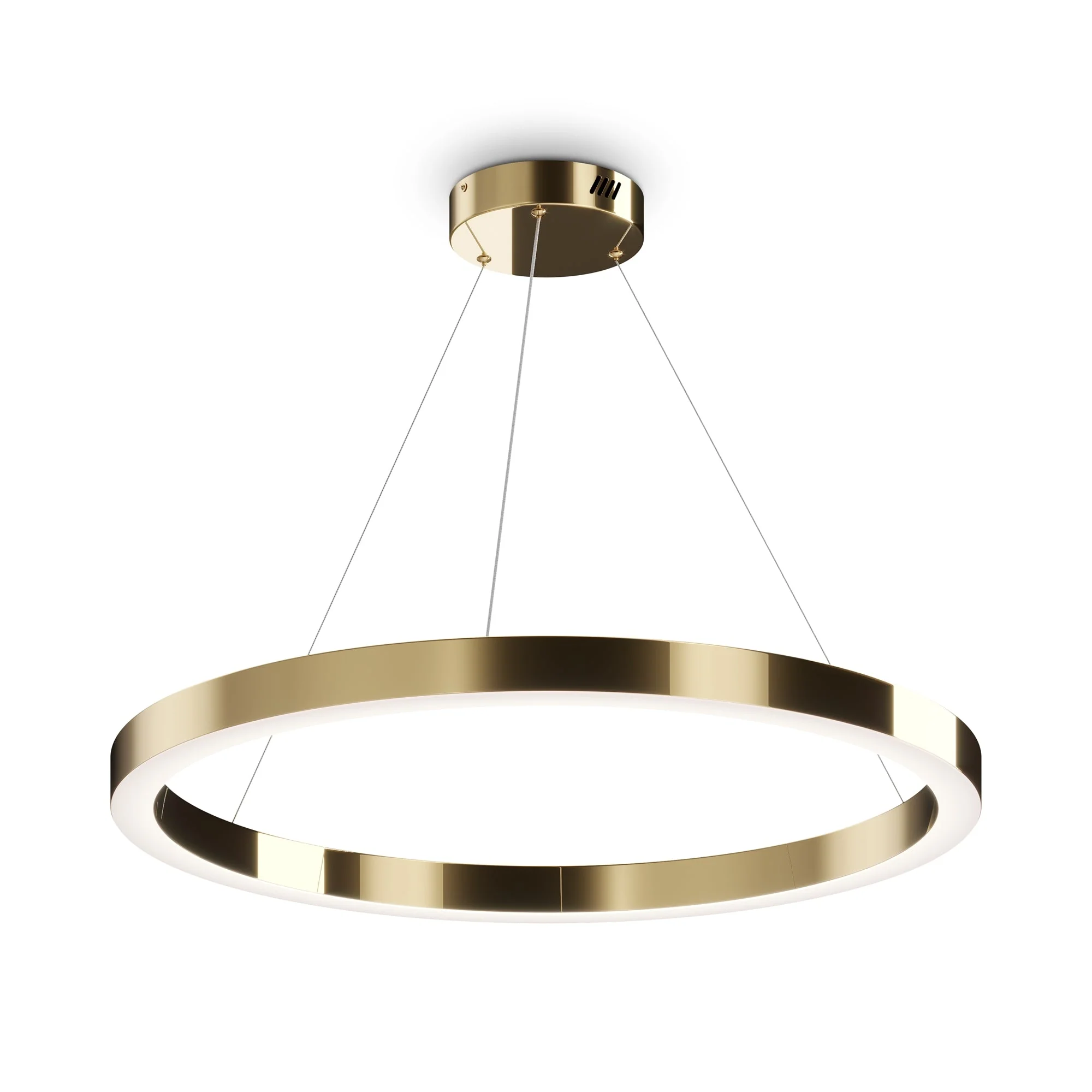 Saturno Small/Medium/Large LED Hanging Light - Brass Finish - Image 14