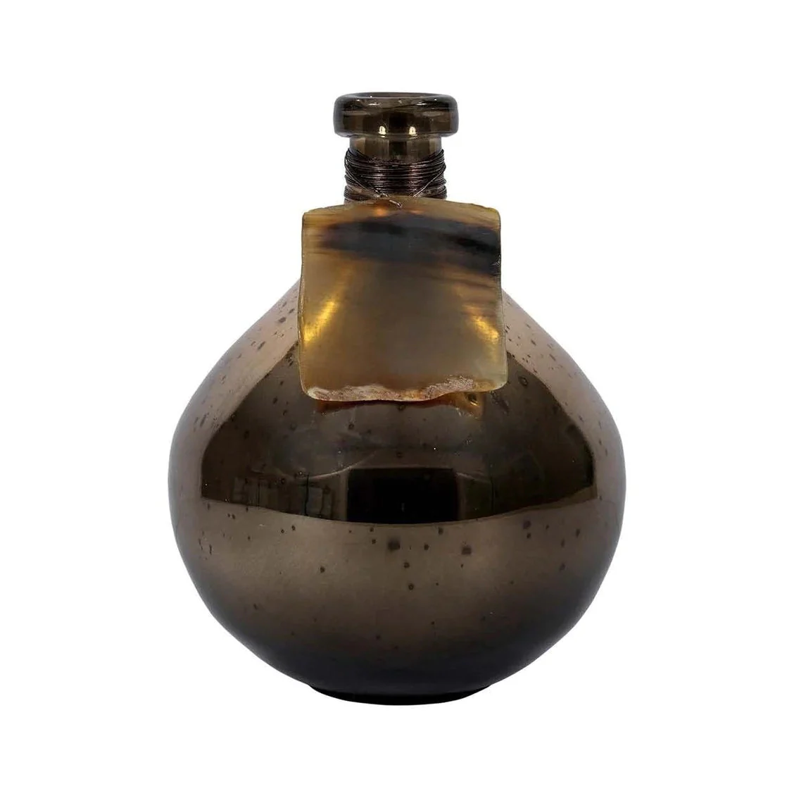 Savoy Bottle - Antiqued Amber Finish