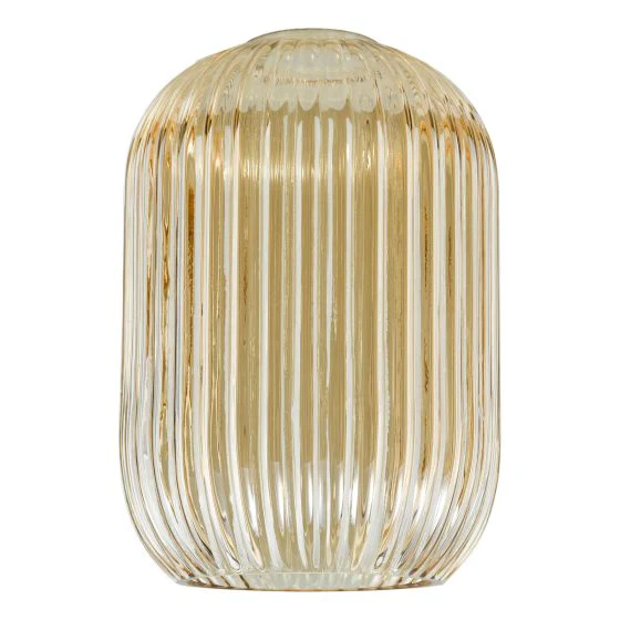 Sawyer Easy Fit Shade Ribbed Glass/ Smoked/ Champagne