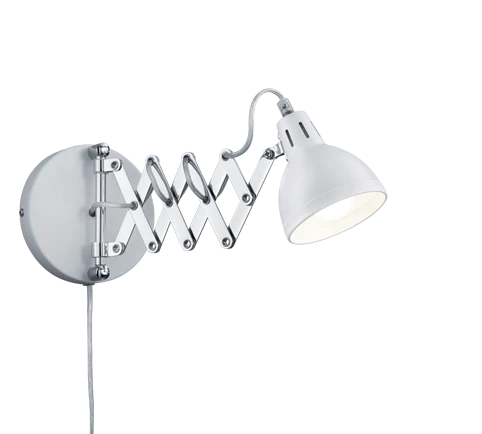 Scissor 1Lt Task Light - White/Concrete Finish