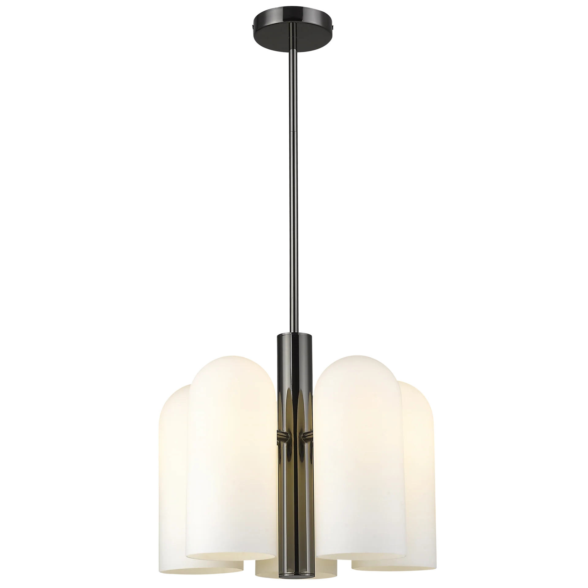 Seoul 5Lt Kitchen Pendant Ceiling Light - Black Finish