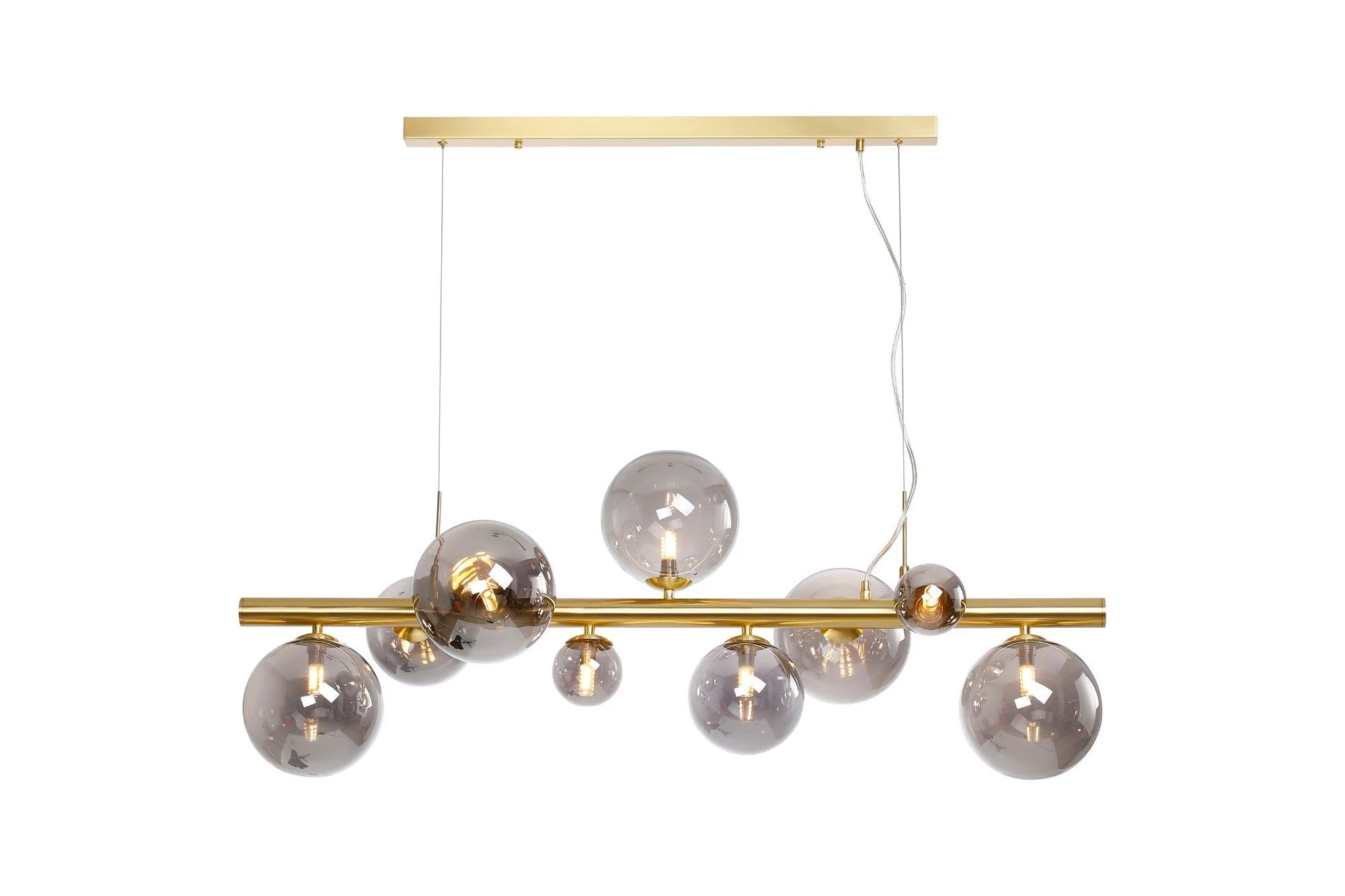 Seville 9 Lt Linear Pendant, Gold/Black/Nickel - Various Shade Finishes - Image 2
