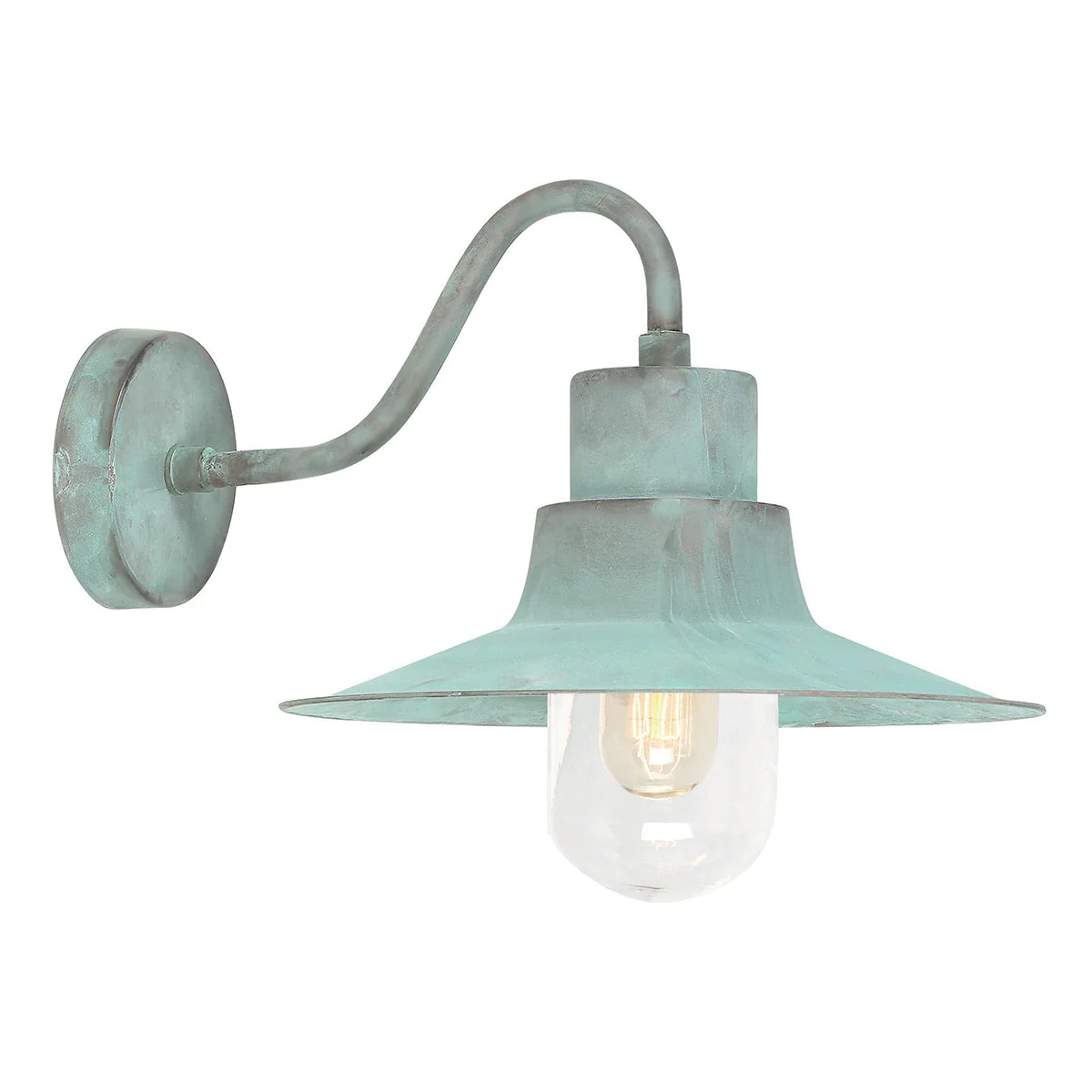 Sheldon Wall Lantern – Antique Nickel/Aged Brass/Verdigris Finish - Image 2