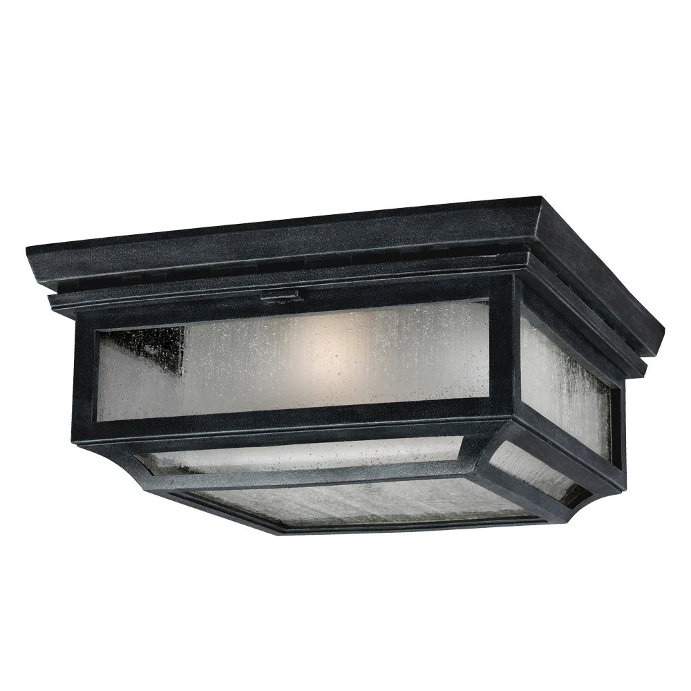 Shepherd 2Lt Flush Mount – Dark Weathered Zinc Finish