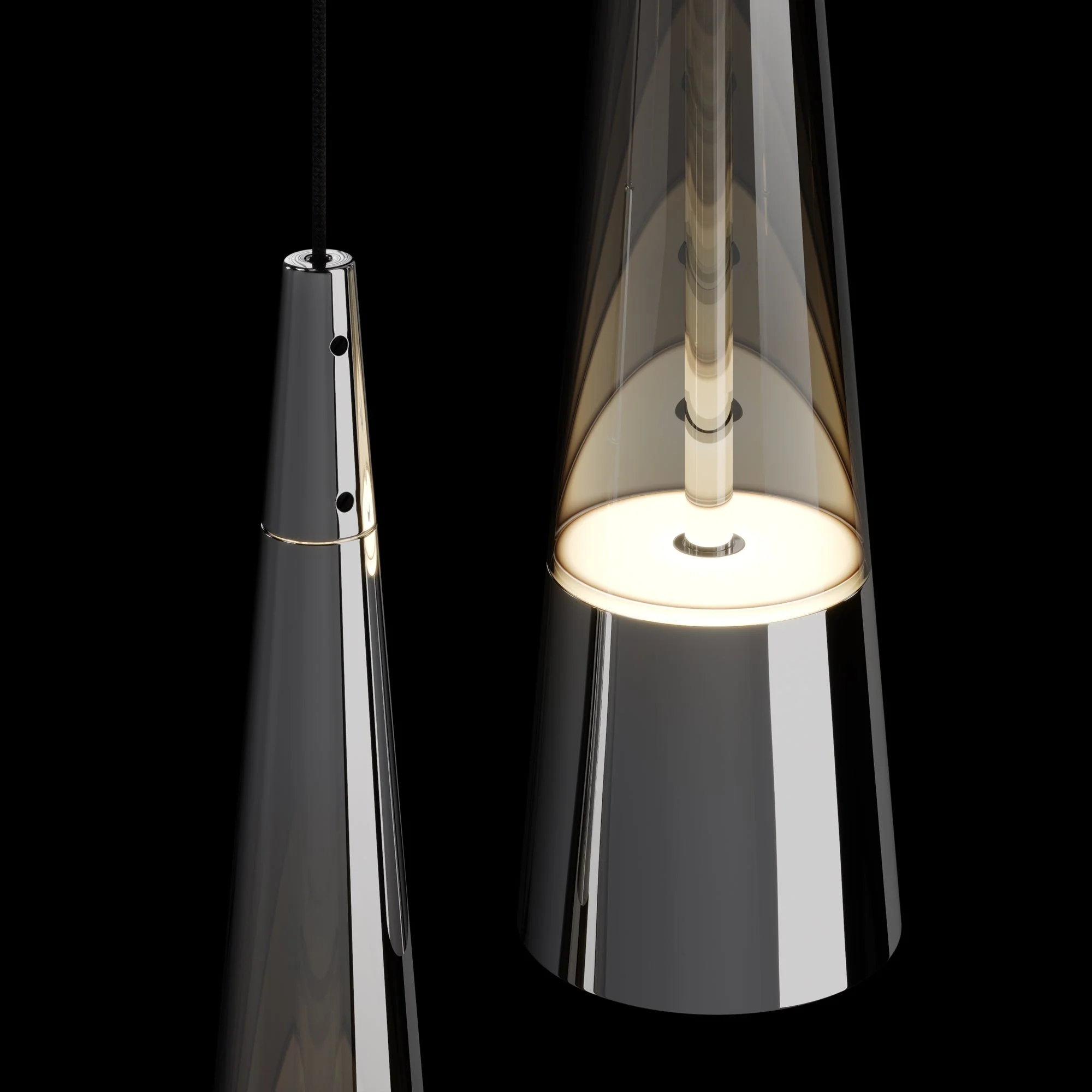 Sintesi Indoor LED Wall Light - Chrome Finish - Image 12