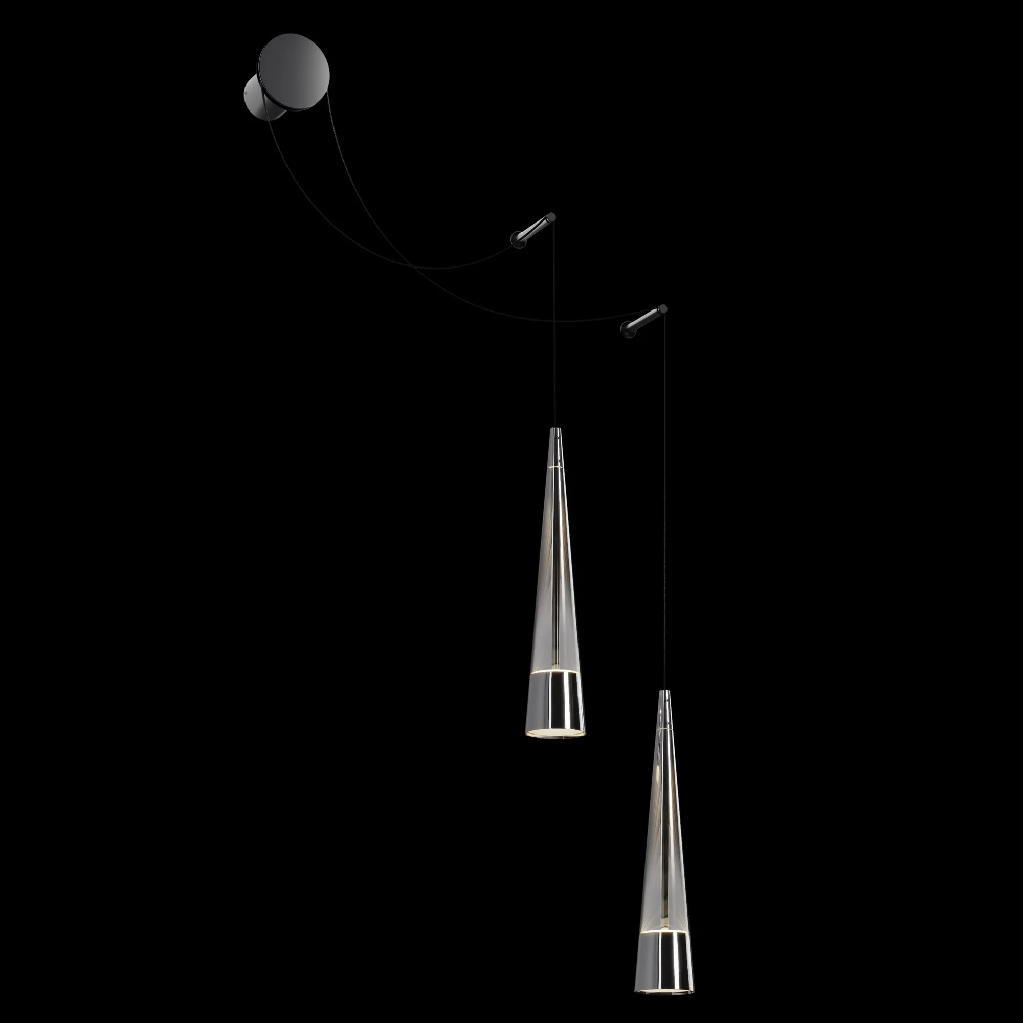 Sintesi Indoor LED Wall Light - Chrome Finish - Image 3