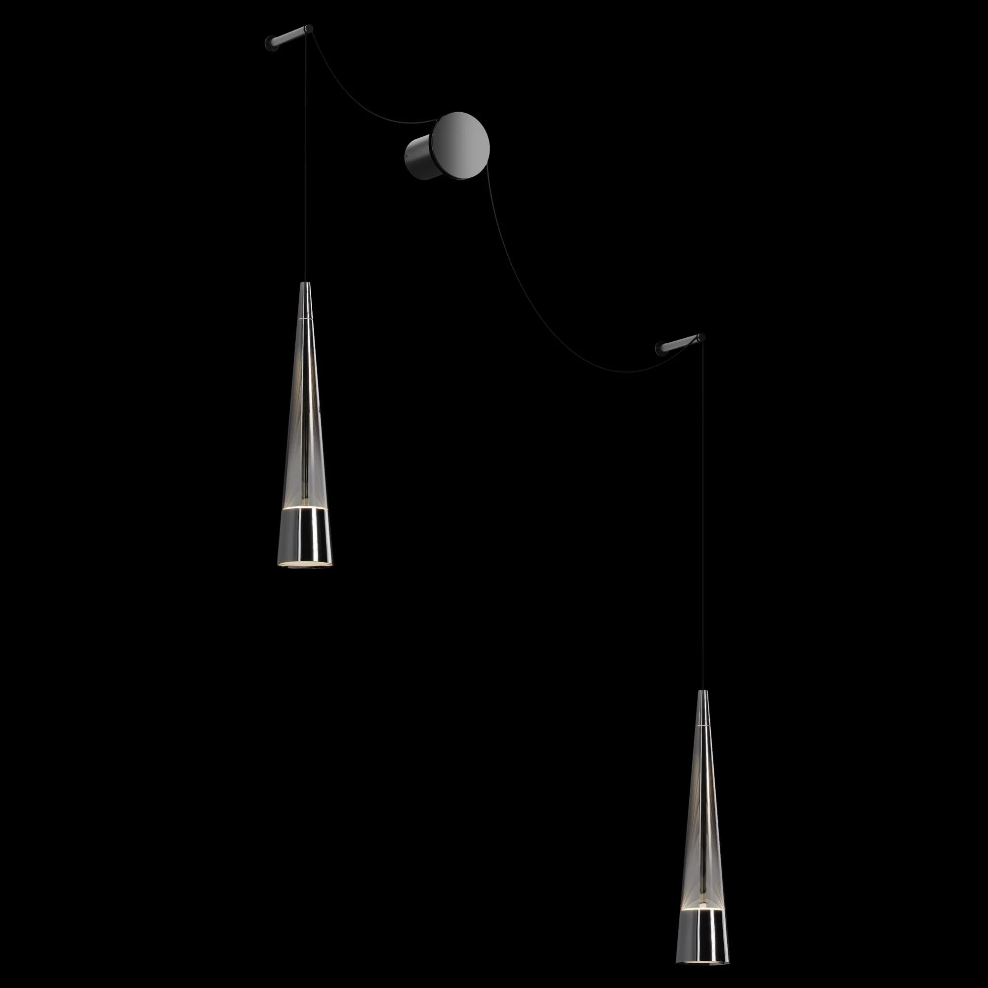 Sintesi Indoor LED Wall Light - Chrome Finish - Image 4