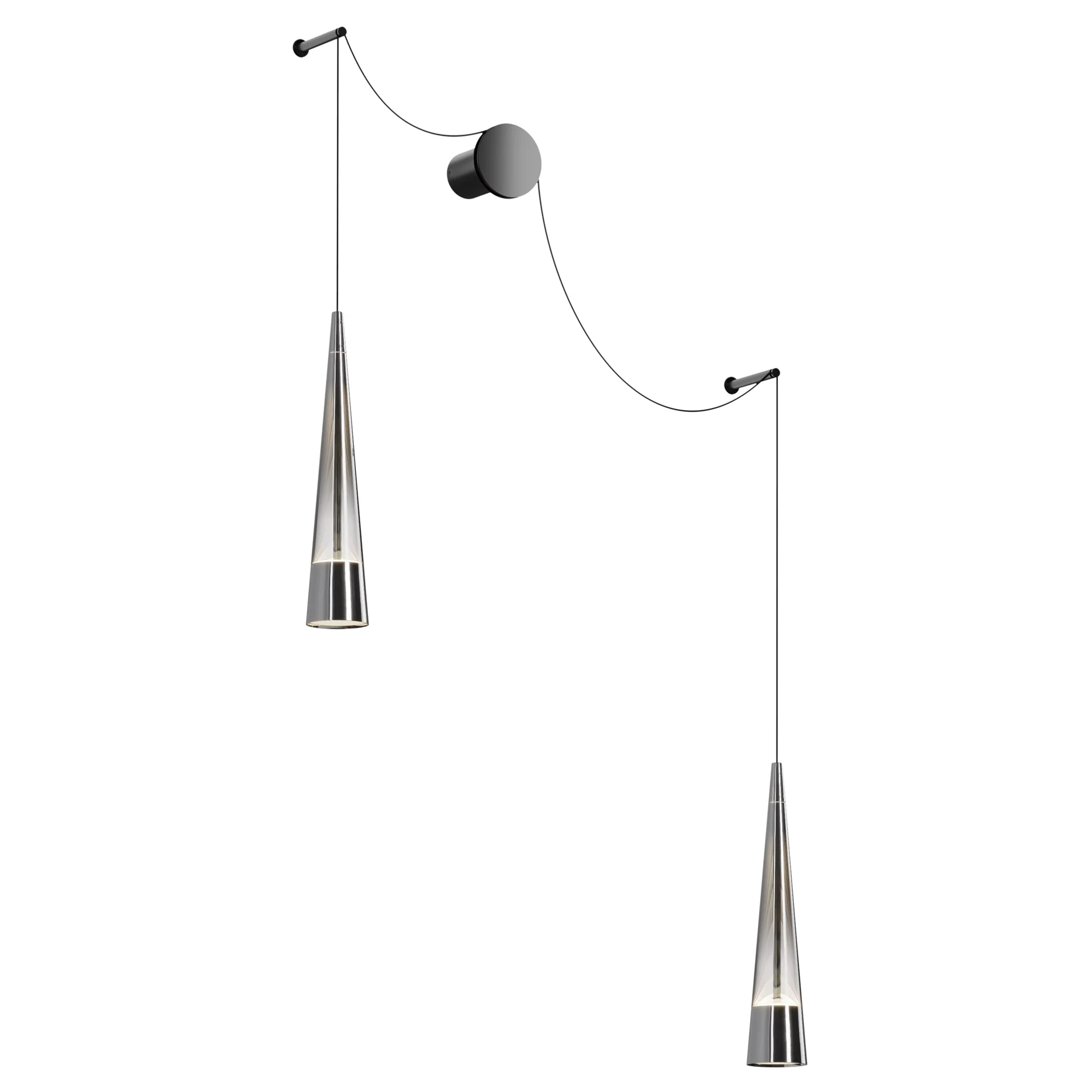 Sintesi Indoor LED Wall Light - Chrome Finish - Image 6