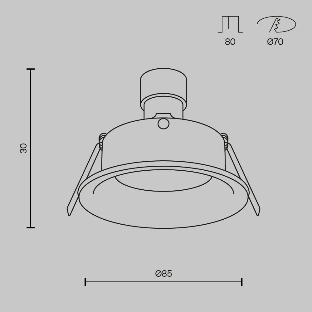 Slim Downlight - Gold/White/Silver/Black Finish - Image 13